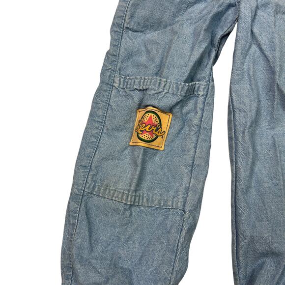 Little Levi’s VTG 80s Cargo Jogger Jeans Elastic Waist Light Wash Boys 6 Slim - Picture 4 of 7